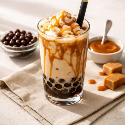 Caramel boba