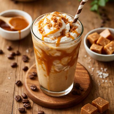 Caramel ice coffee