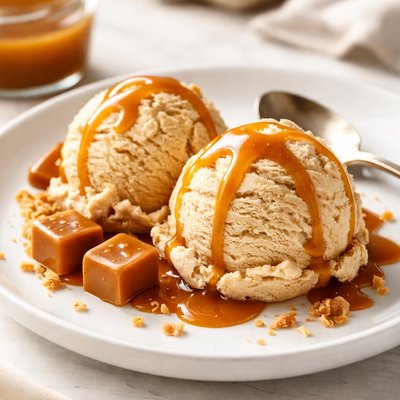 Caramel ice cream
