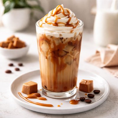 Caramel iced coffee