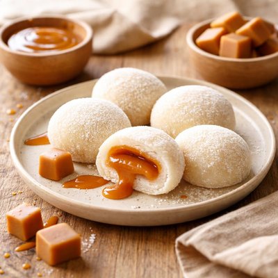 Caramel mochi
