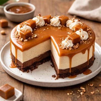 Caramel mousse cake