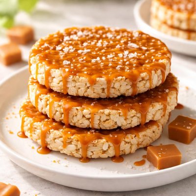 Caramel rice cakes