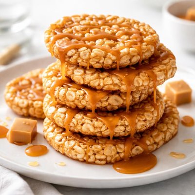 Caramel rice crisps