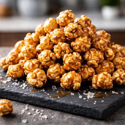 Caramel sea salt popcorn
