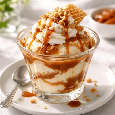 Caramel sundae