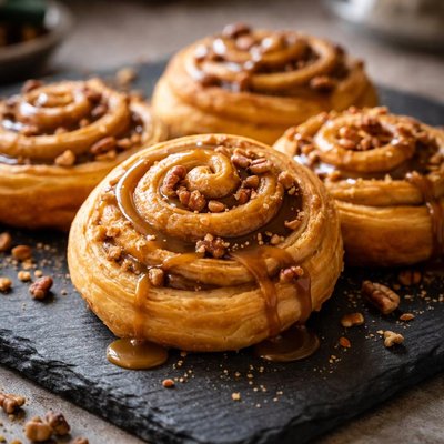Caramel swirls
