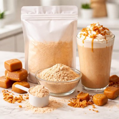 Caramel toffee protein powder
