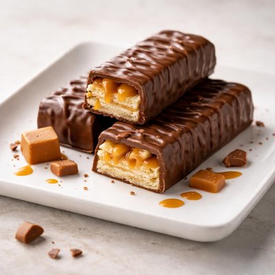 Caramel waffel riegel