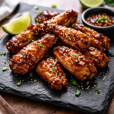 Caramelised chicken wings