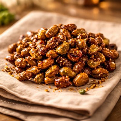 Caramelised pistachio nuts