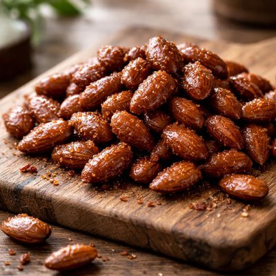 Caramelized almonds