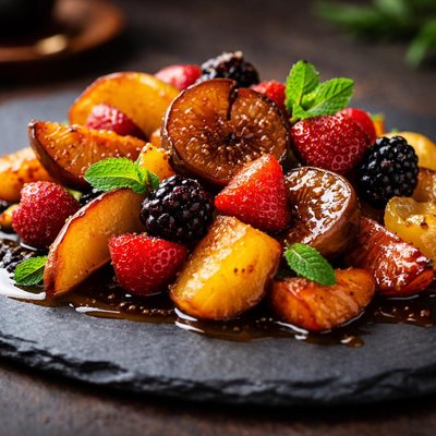 Caramelized fruit