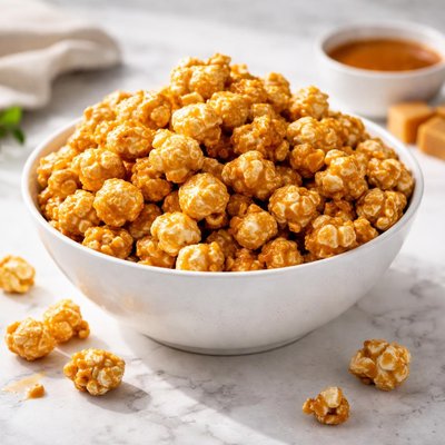Caramelized popcorns