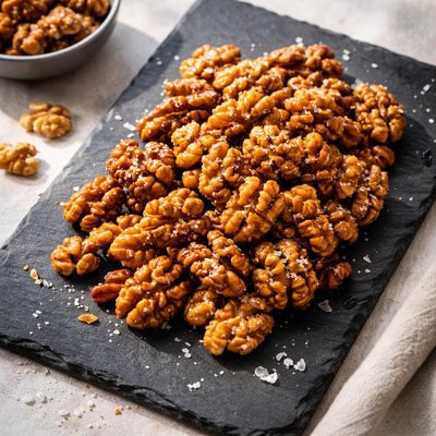 Caramelized walnuts
