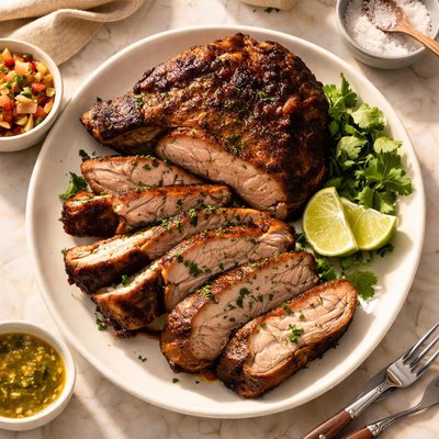 Carbe de cerdo asada