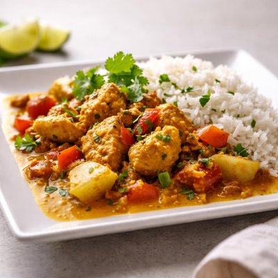 Caribbean chicken curry