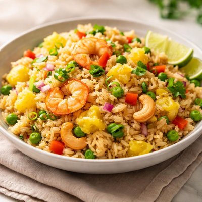 Caribbean pineapple rice