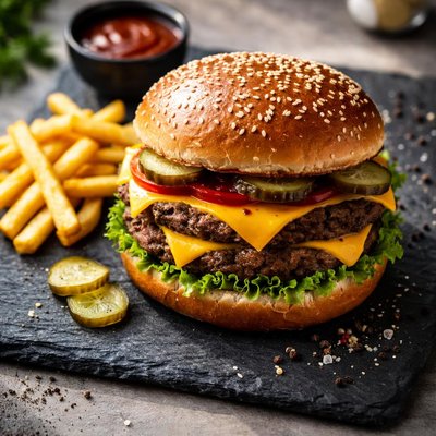 Carls jr big cheeseburger