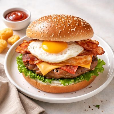 Carls jr breakfast burger