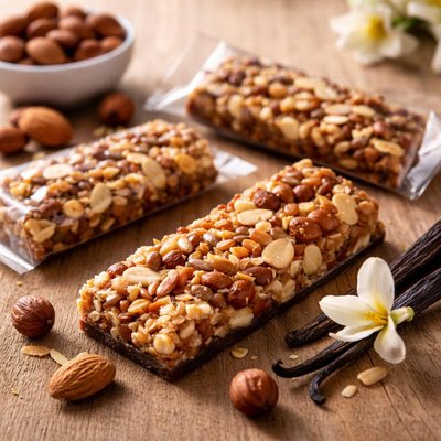 Carmans nutbar hazelnut vsnilla almond