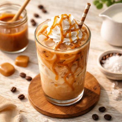 Carmel ice coffee