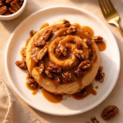 Carmel pecan cinnom roll