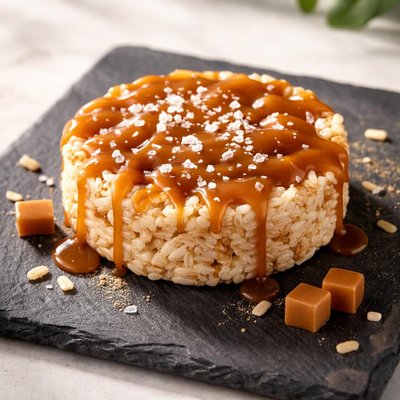 Carmel rice cake