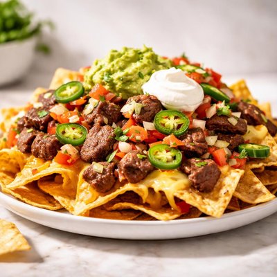 Carne asada nachos