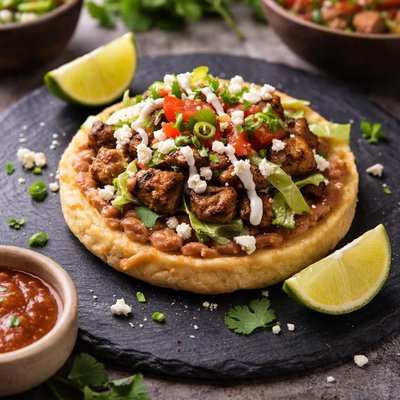 Carne asada sope
