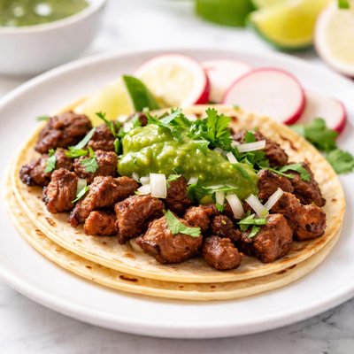 Carne asada street taco