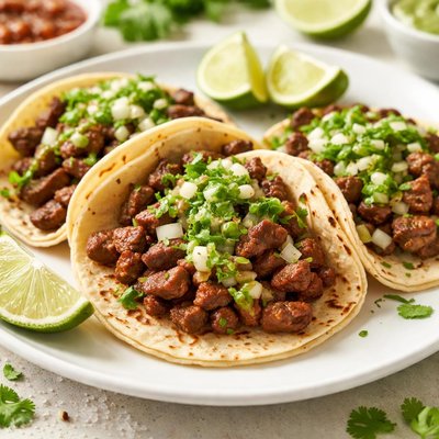 Carne asada street tacos