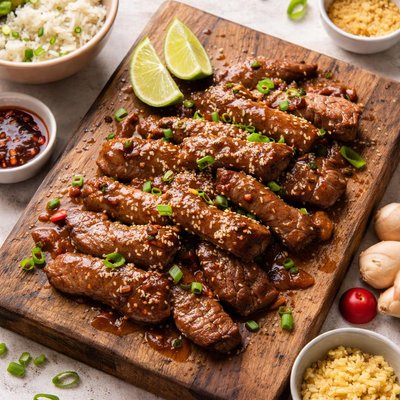 Carne com molho de gengibre