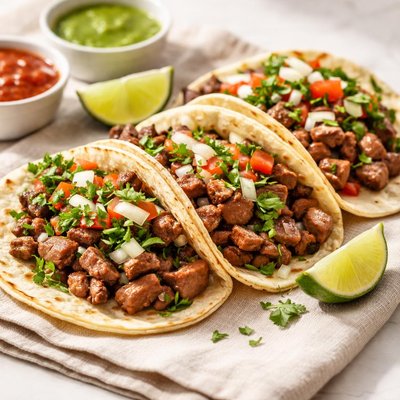 Carne pasadas tacos