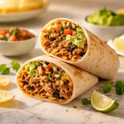 Carnitas burritos