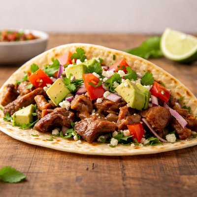 Carnitas softshell taco