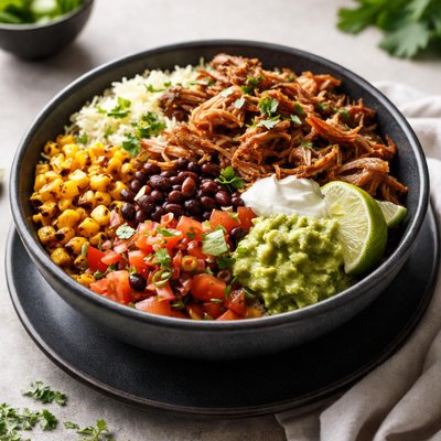 Carnitas taco bowl