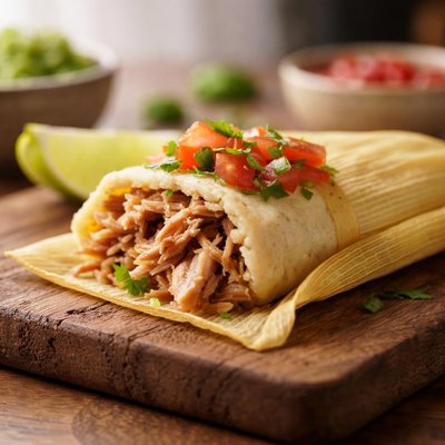 Carnitas tamale