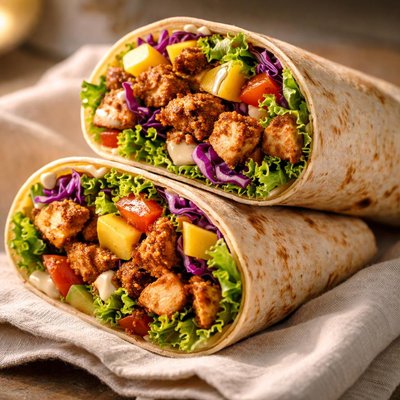 Carribean jerk wrap
