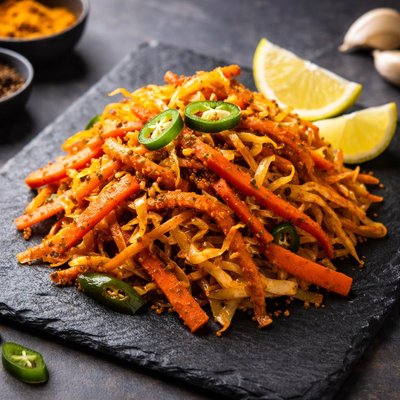Carrot and cabbage achar