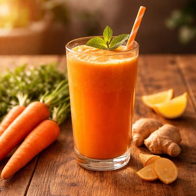 Carrot and ginger juice