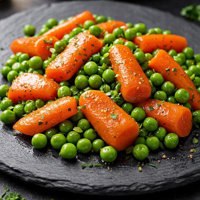 Carrot and peas