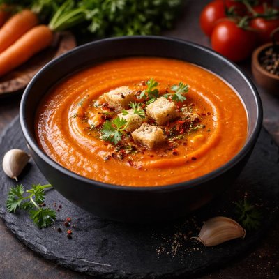 Carrot and tomato soup