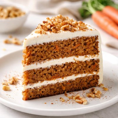 Carrot cake slice