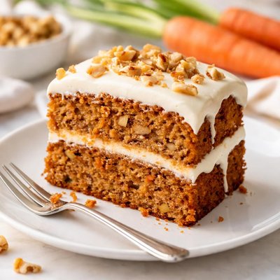 Carrot cake with icing