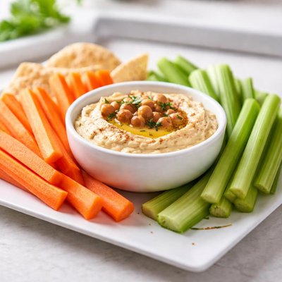 Carrot celery hummus