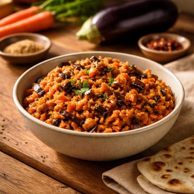 Carrot eggplant chutney