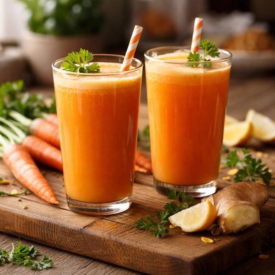 Carrot ginger juice