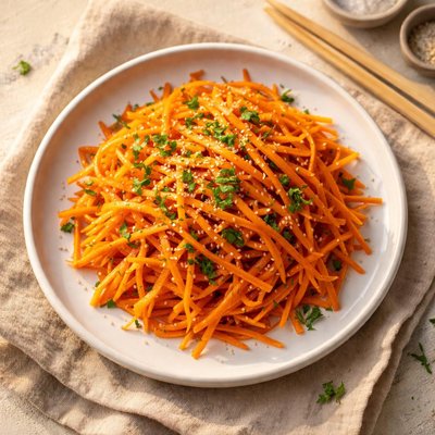 Carrot julienne steamedhalf portion