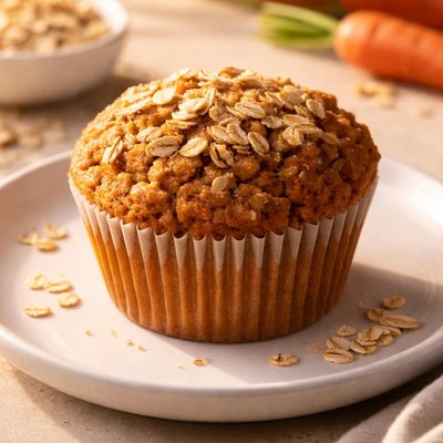 Carrot oat muffin
